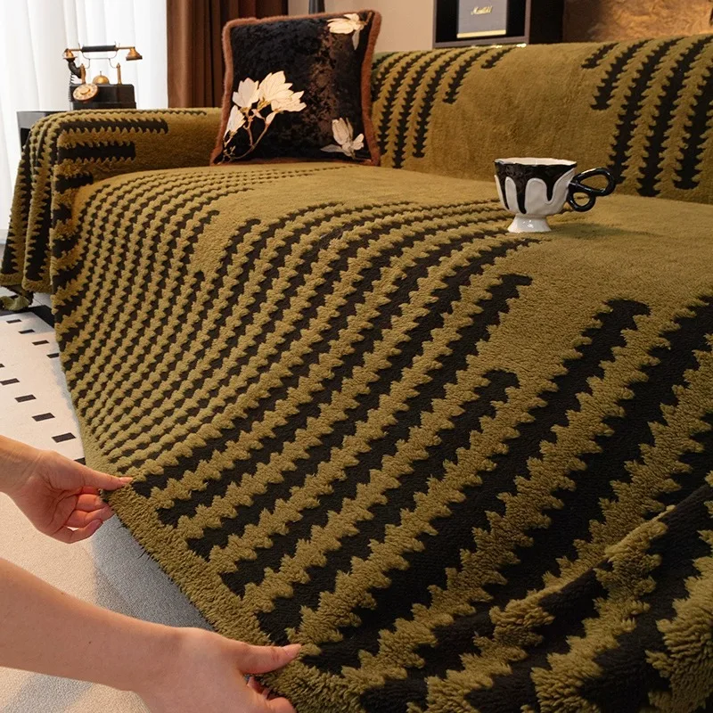 

Home Sofa Cushion Living Room Sofas Knitted Blanket Furniture Cover Prevent Cat Scratch Blanket 3 Seater Sofa Cover Full Set