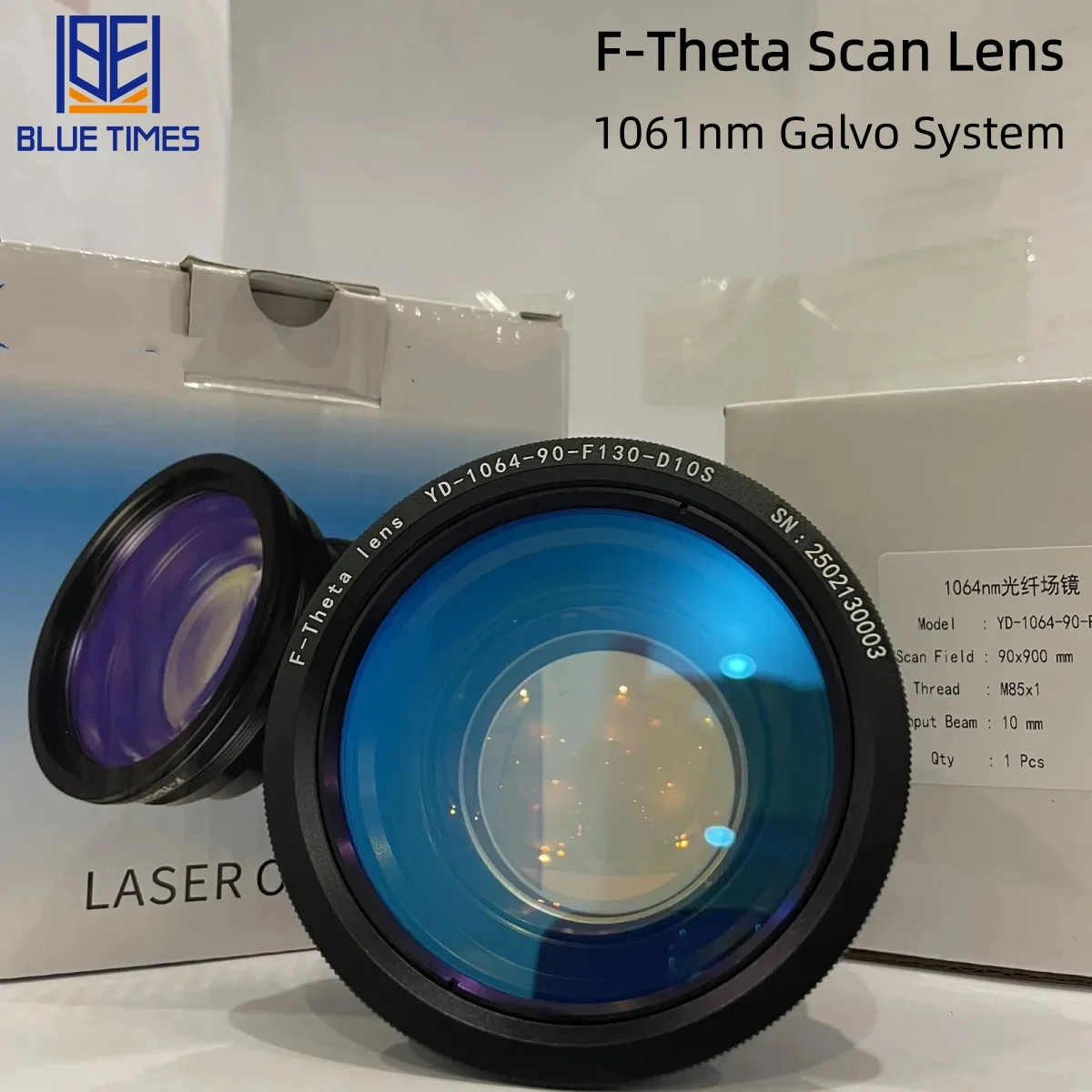 

Bluetimes 1064nm F-theta Scan Lens Field Lens YAG Fiber Laser Galvo System 110*110 145*145 175*175 200*200 300*300mm