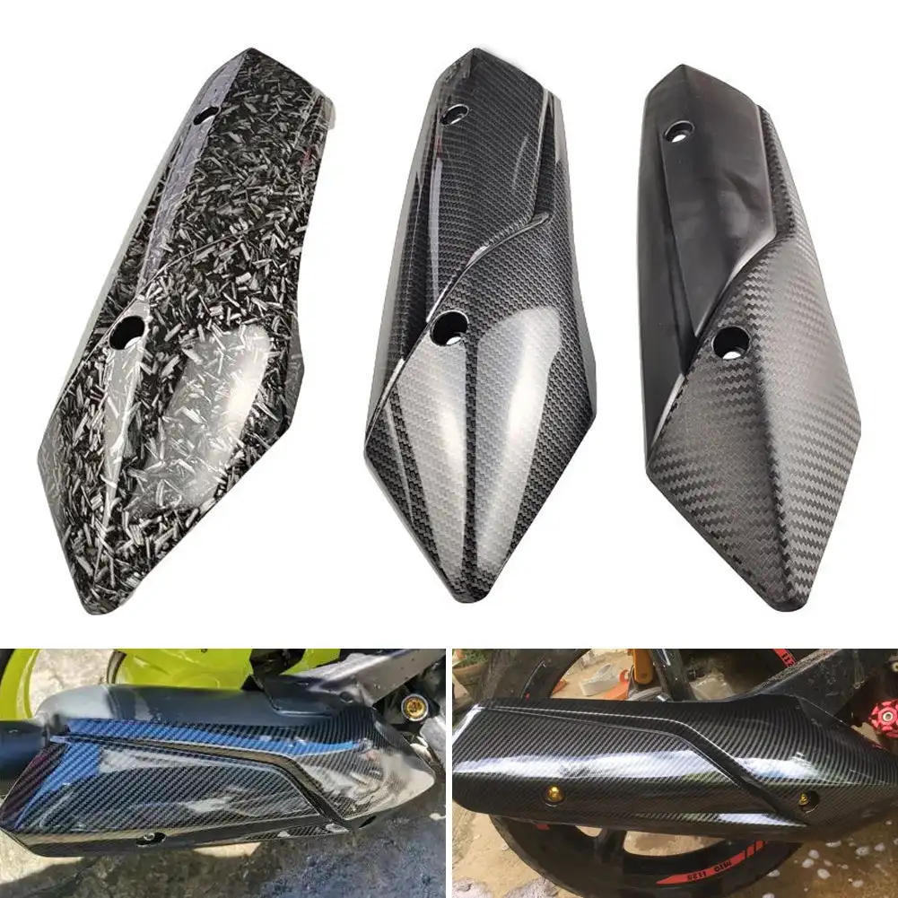 Accesorios modificados para motocicleta, silenciador de escape ABS negro, cubierta protectora de protección térmica para Yamaha MIO i125