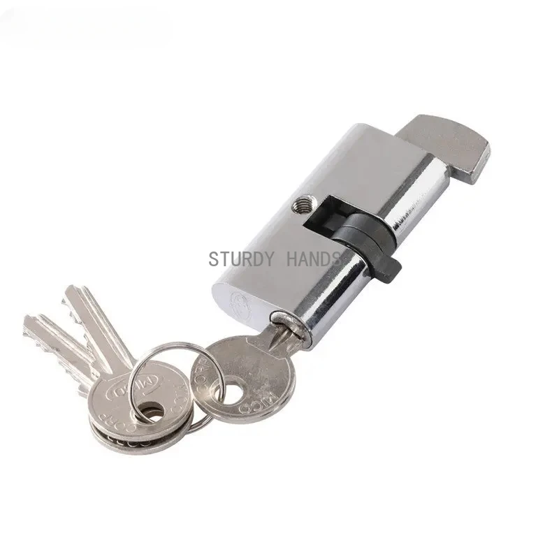 Kitchen Balcony Sliding Door Hook Lock Strong and Durable Zinc Alloy Stealth Security Lock with Keys Indoor Hardware Accessories