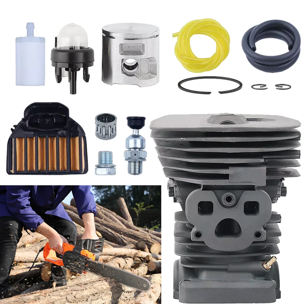 Compatible Design 47mm Cylinder Piston Pin Kit for Chainsaw For 455 460 For 455E 461 Seamless Fit Reliable Operation