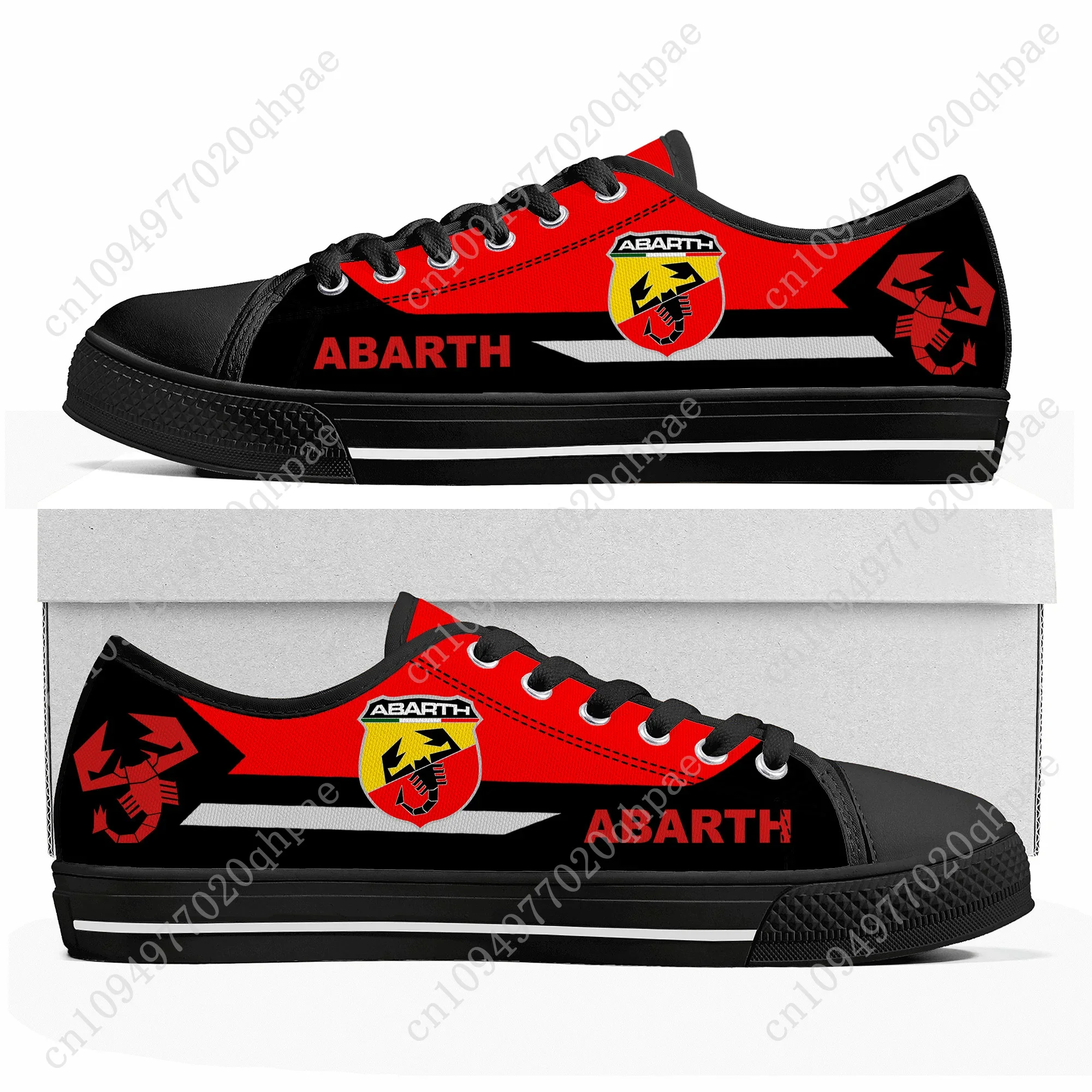A-Abarths Low Top High Top Sneakers Mens Womens Teenager High Quality Canvas Sneaker 3D Print Casual Shoes Personalized Shoe