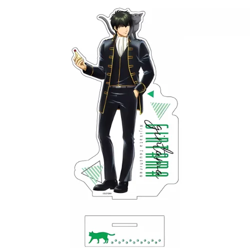 Gra Okita Sougo Takasugi Shinsuke Hijikata Toshirou akrylowy stojak lalka Anime Sakata Gintoki Model figurki płyta Cosplay zabawka prezent