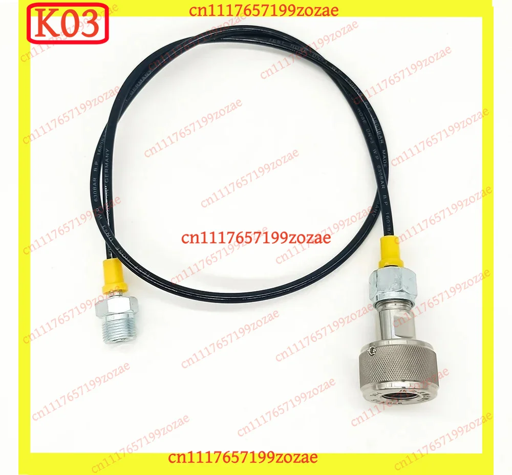 K03 60MPa Pressure Gauge Calibrator Accessories High Pressure Pipe Small Diameter Hydraulic Tube Professional Tool