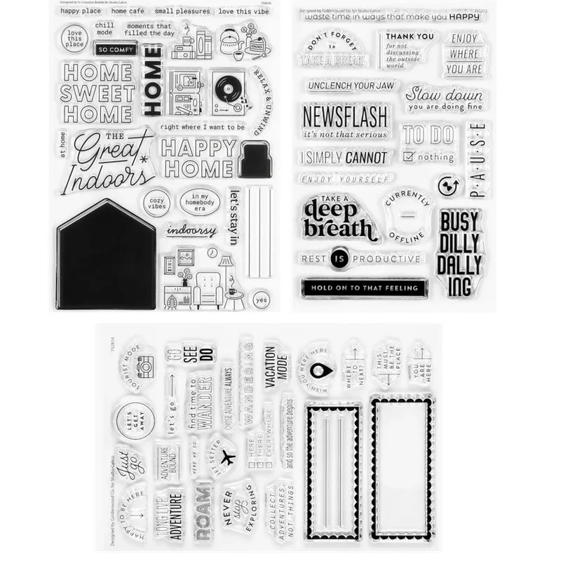 2026 Neuer englischer klarer Stempel für DIY-Scrapbooking/Kartenherstellung A5000 – Detail 1