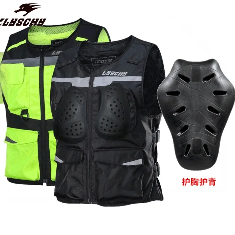 Thunder Wings Motorcycle Reflective Vest, Men Women Four‑Season Locomotive Anti‑Fall Safety Riding Protective Gear