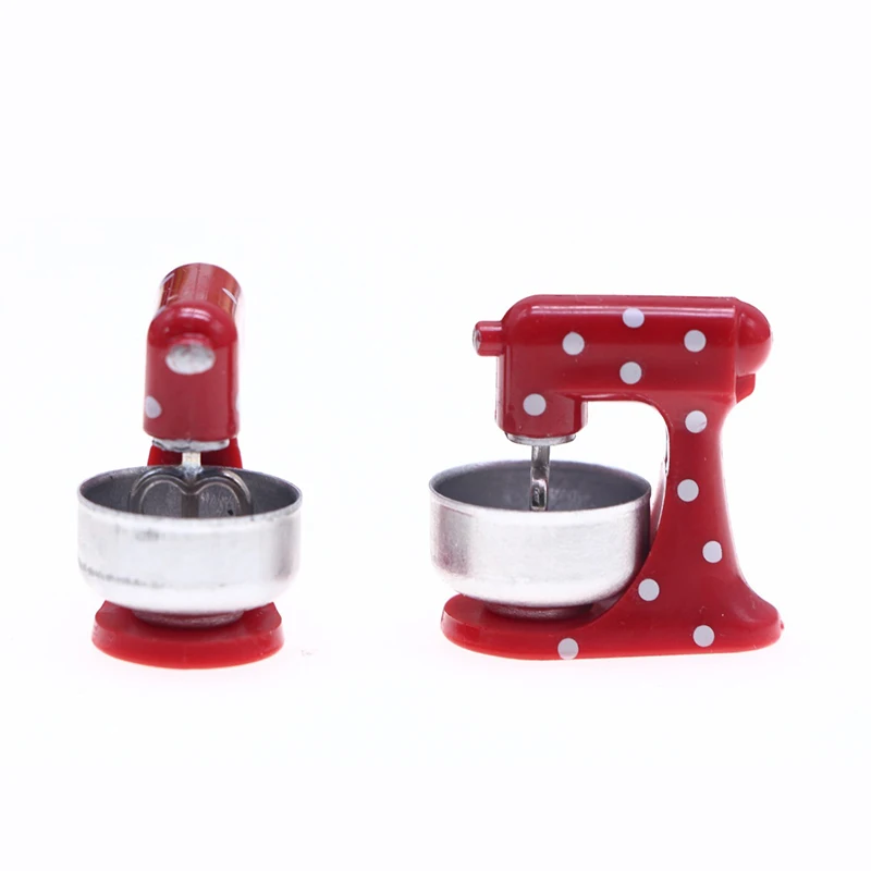 (.) 1:12 DIY Doll House Miniatures Accessories Dollhouse Simulation Mixer Model Toy Dollhouse Mini  Kitchen Decoration