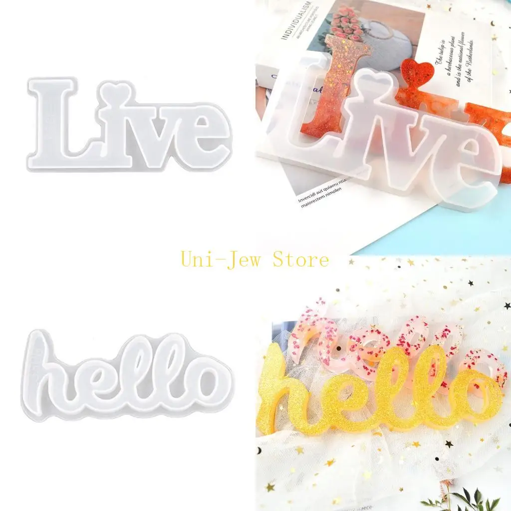 

40 ГБ DIY английская форма буквы, эпоксидная силиконовая форма, форма из смолы с английскими персонажами для детей, прочный для