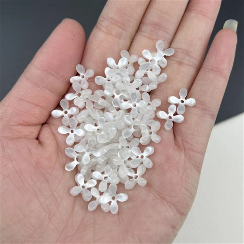 New Creative Acrylic Flower Beads Spacer 10MM Resin Acetic Acid Torus Connectors Diy Hair Jewelry Making Acessories Material