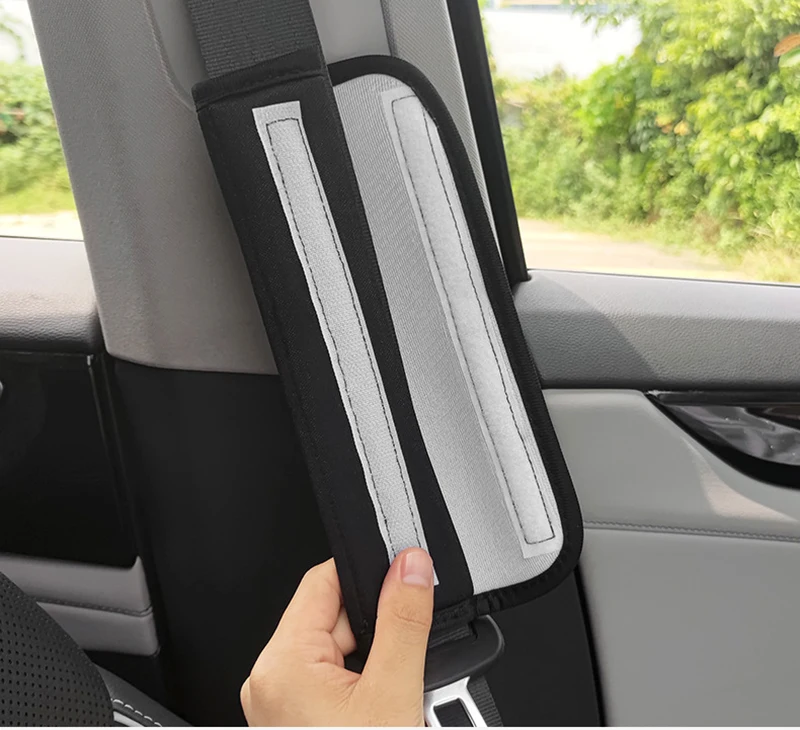 2 stücke Auto Sitz Gürtel Abdeckungen Auto Zubehör Plüsch Auto Sicherheit Gürtel Pad Schulter Pad Weiche Sicherheitsgurt Für Erwachsene zubehör Innen – Detail 7