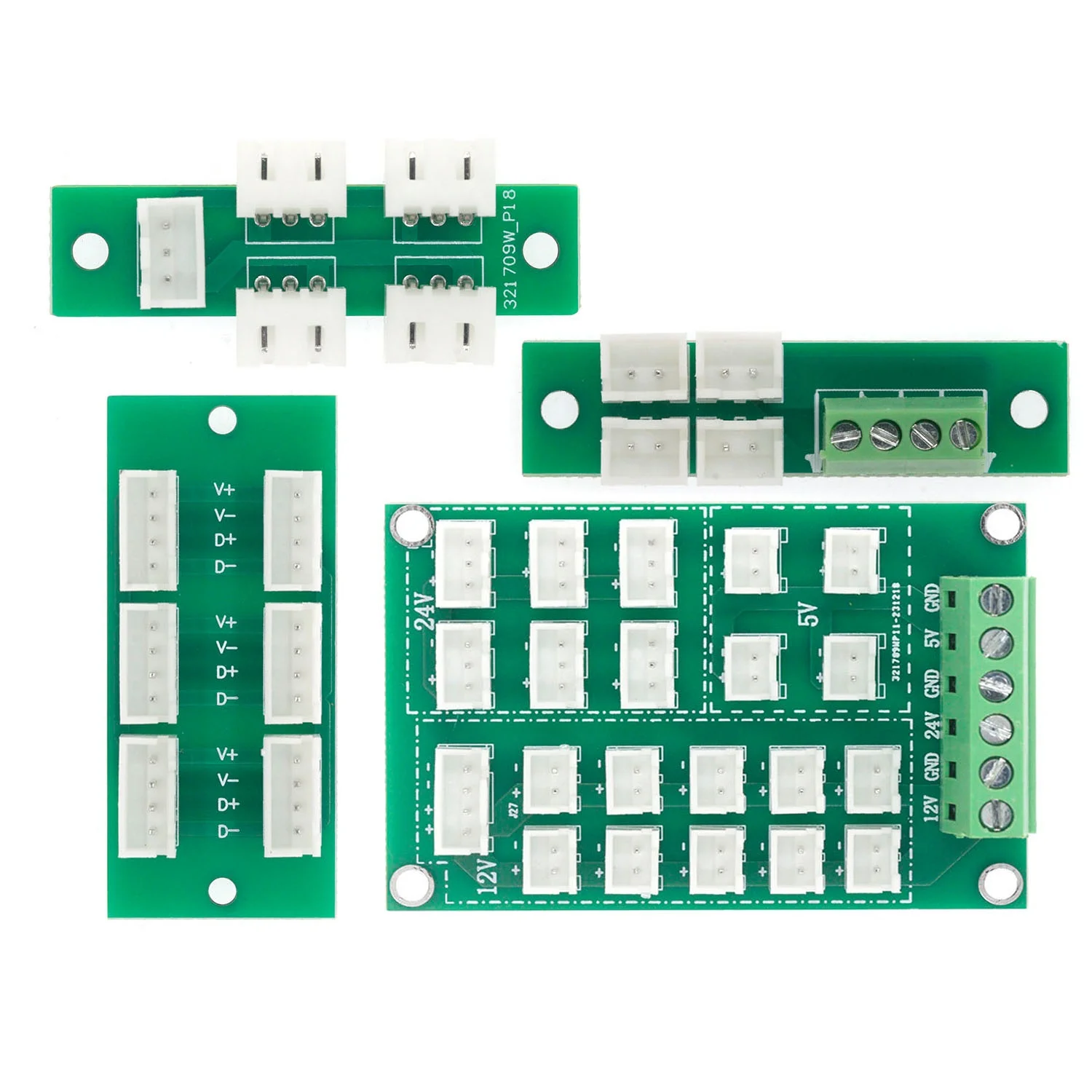 DC expansion plug-in one turn multi-DC 12V24V5V integrated power supply voltage distribution HUB controller PCB board