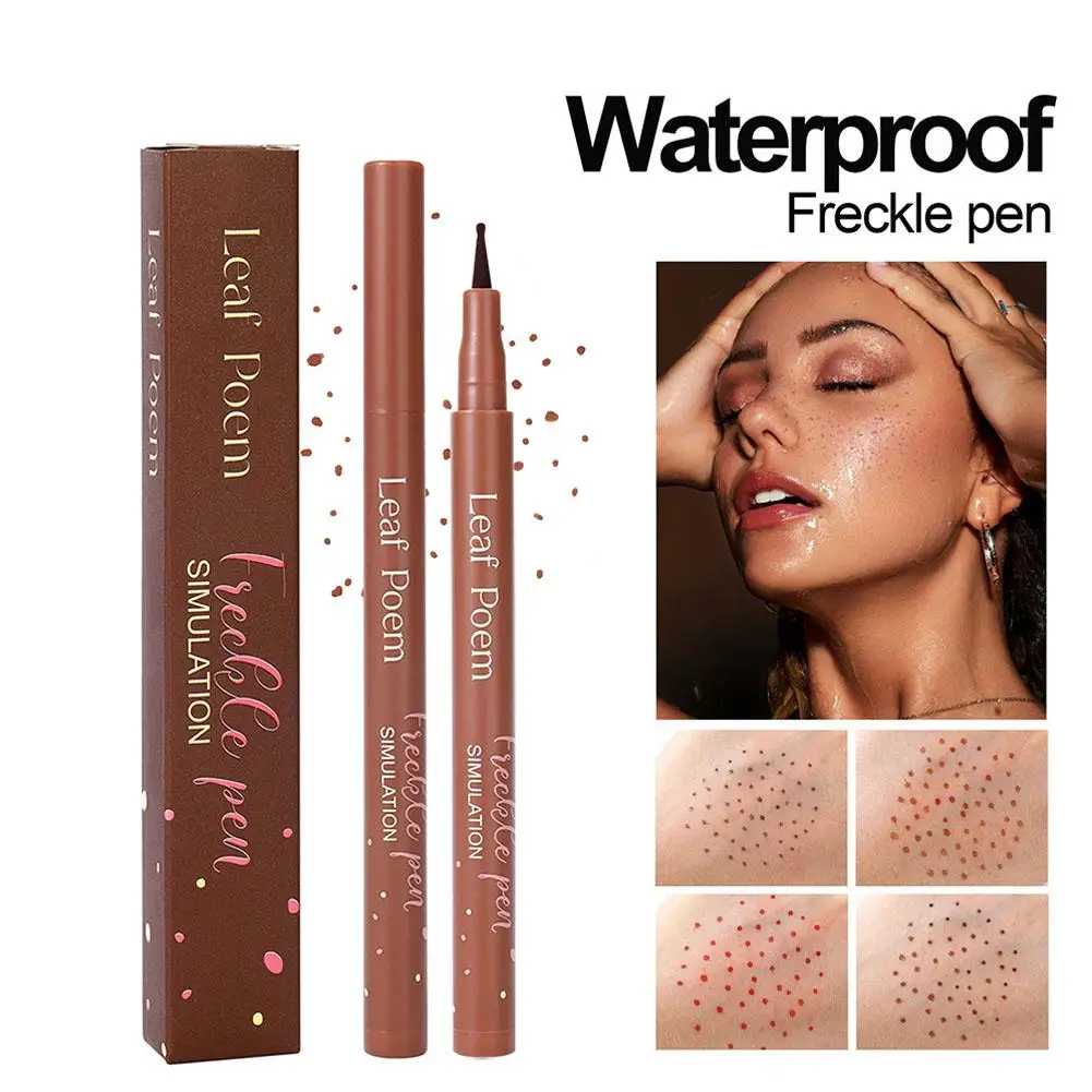 

Liquid Fake Freckles Pen Easy To Use Round Head Waterproof Fake Dot Lifelike Freckle Pen Makeup Lasting Long Natural Freckl L7Q8