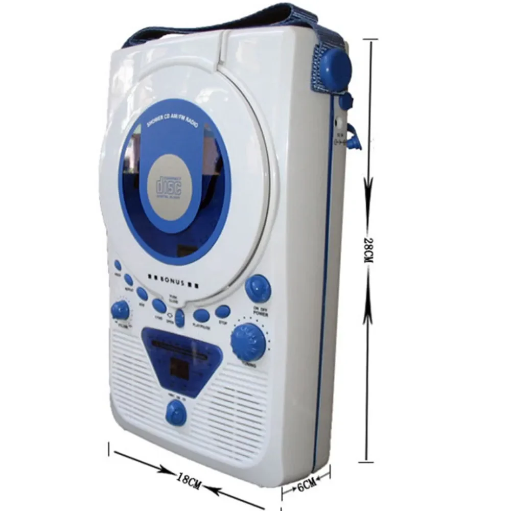 

Portable Audio Hot European BONUS Wall CD player Disc Machine Kitchen Shower Radio Prenatal Prenatal Education Outdoors