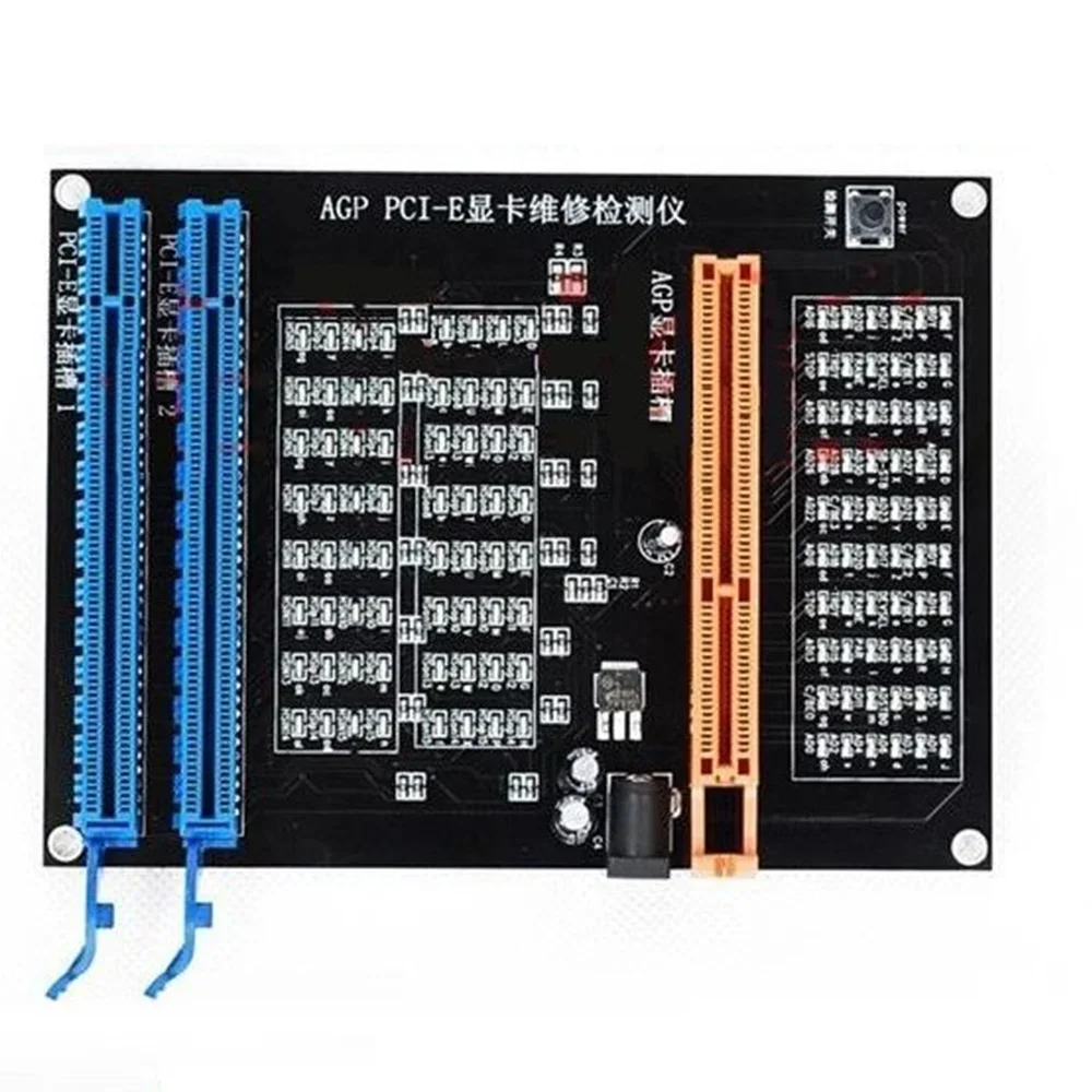 for  AGP PCI-E X16 Dual-Purpose Socket Tester Display Image Video Card Checker Tester Graphics Card Diagnostic Tool