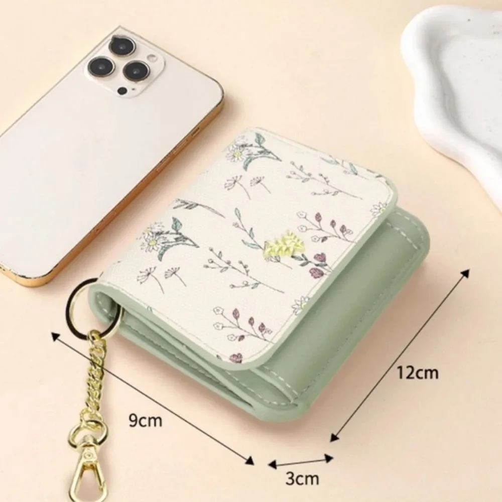 ريترو حقيبة بطاقات صغيرة المفاتيح رقيقة جدا المحمولة الأزهار حافظة للبطاقات خفيفة الوزن بولي Leather الجلود بطاقة المحفظة تخزين بطاقة الهوية البنك #6