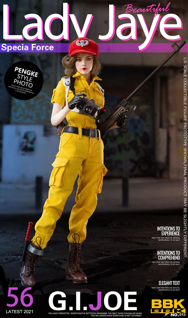 BBK BBK012 1/6 Scale Female Soldier Special Force Lady Jaye GIJOE Model 12'' Full Set Action Figures Dolls for Fans Hobby Gifts