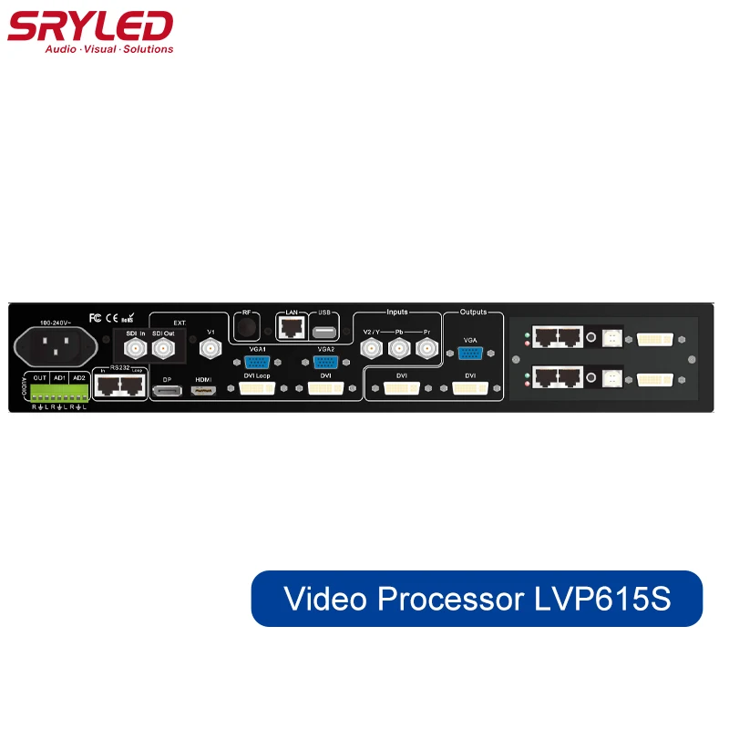 Processeur vidéo LED SRYLED LVP615S, programme en direct pour mur d'écran d'affichage LED