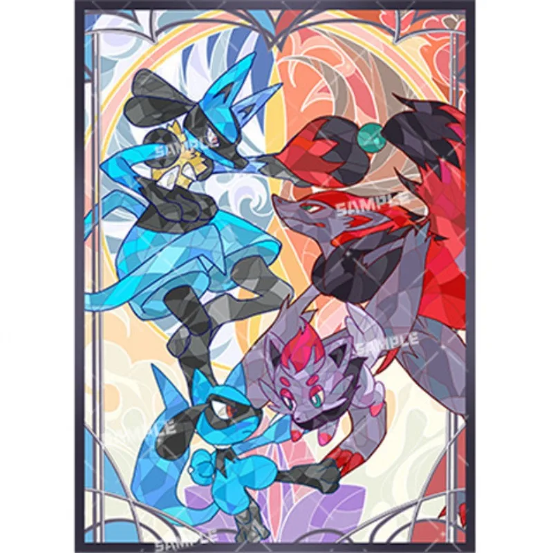 Pokemon Lucario Arceus Entei Meowth Gengar Zoroark PTCG Card Film Anime Classics Game Collection Cards Protective Case Toy