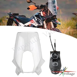 Motocross Adventure Dirt Bike Rally Clear Fairing Windshield For 450 RALLY REPLICA 701 BAJA 701 RALLY ENDURO 690 LED Headlight