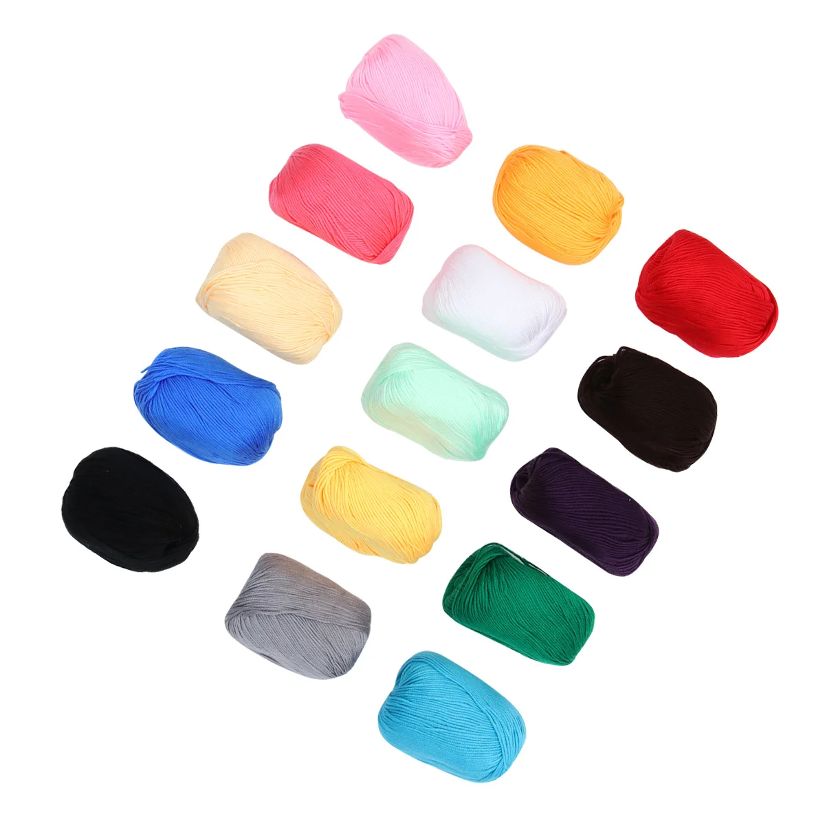15pcs 160M Wool Yarn 50G Knitting Crochet -Color Fade Resistant Machine Washable For Clothing Handicrafts