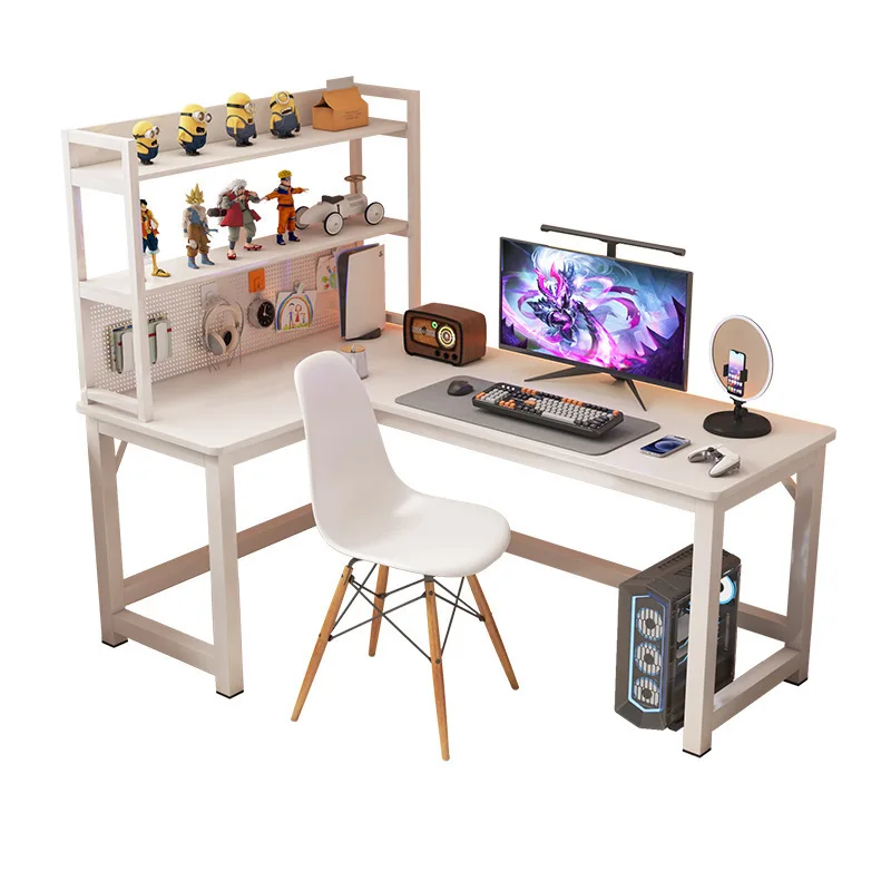 

Corner Computer Desktop Home Bookshelf Integrated Combination Corner Desk