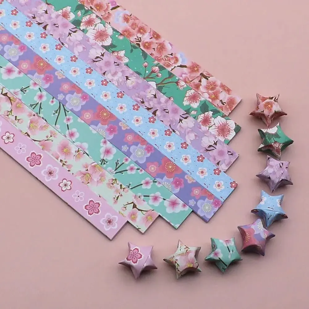 Star Paper Strips Origami Stars Paper Paper Craft Colorful Star Folding Paper Delicacy Lucky Cartoon Star Folding Paper Gift