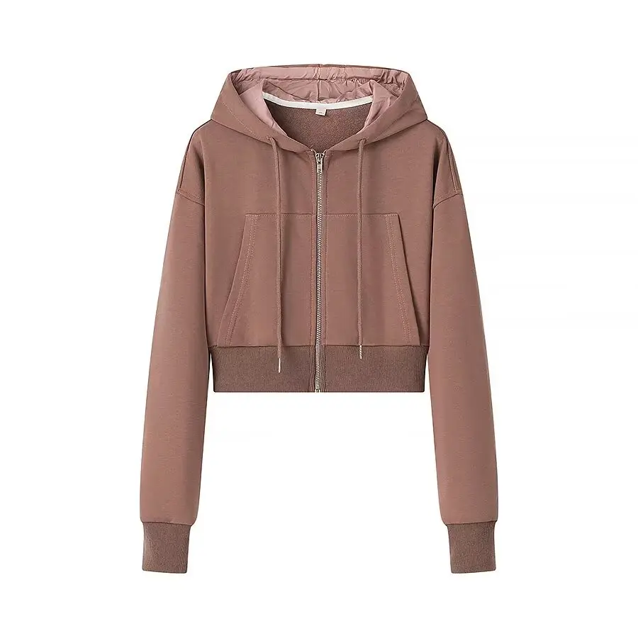 JNLEAOG Faionable Street Sle Hooded Sweatirt with Dstring Autumn New Arrival Women's Clothing Casual All-match