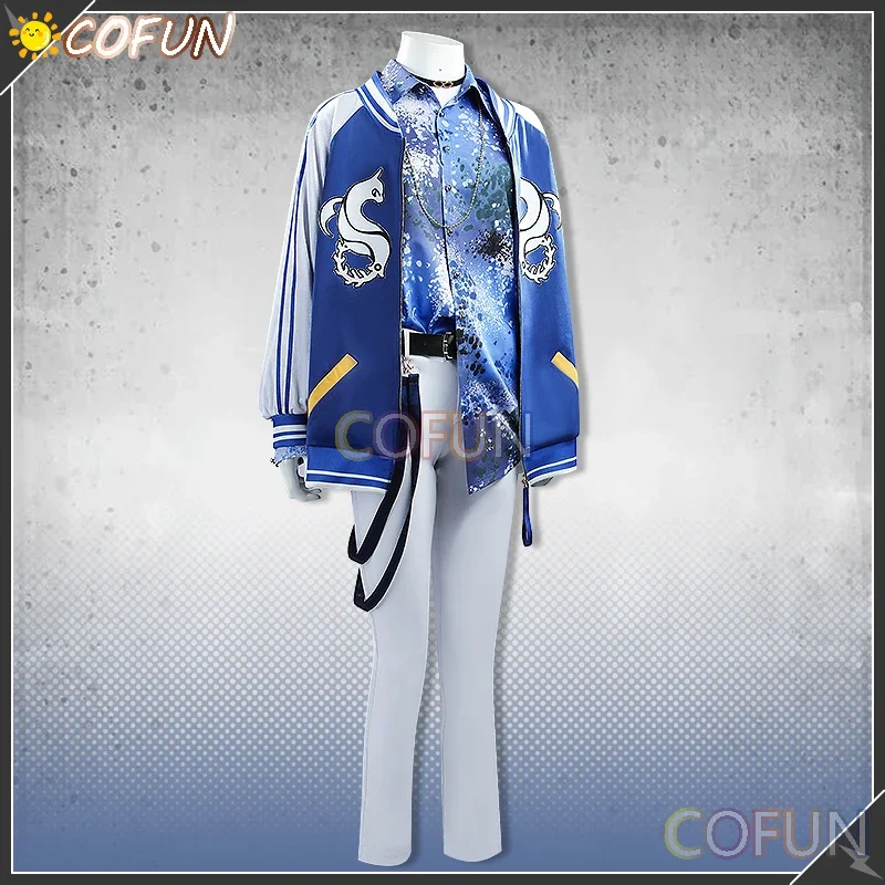 COFUN [Customized] Nijisanji Vtuber Koyanagi Rou Cosplay Costume Halloween Outfits Men New Suit Uniform