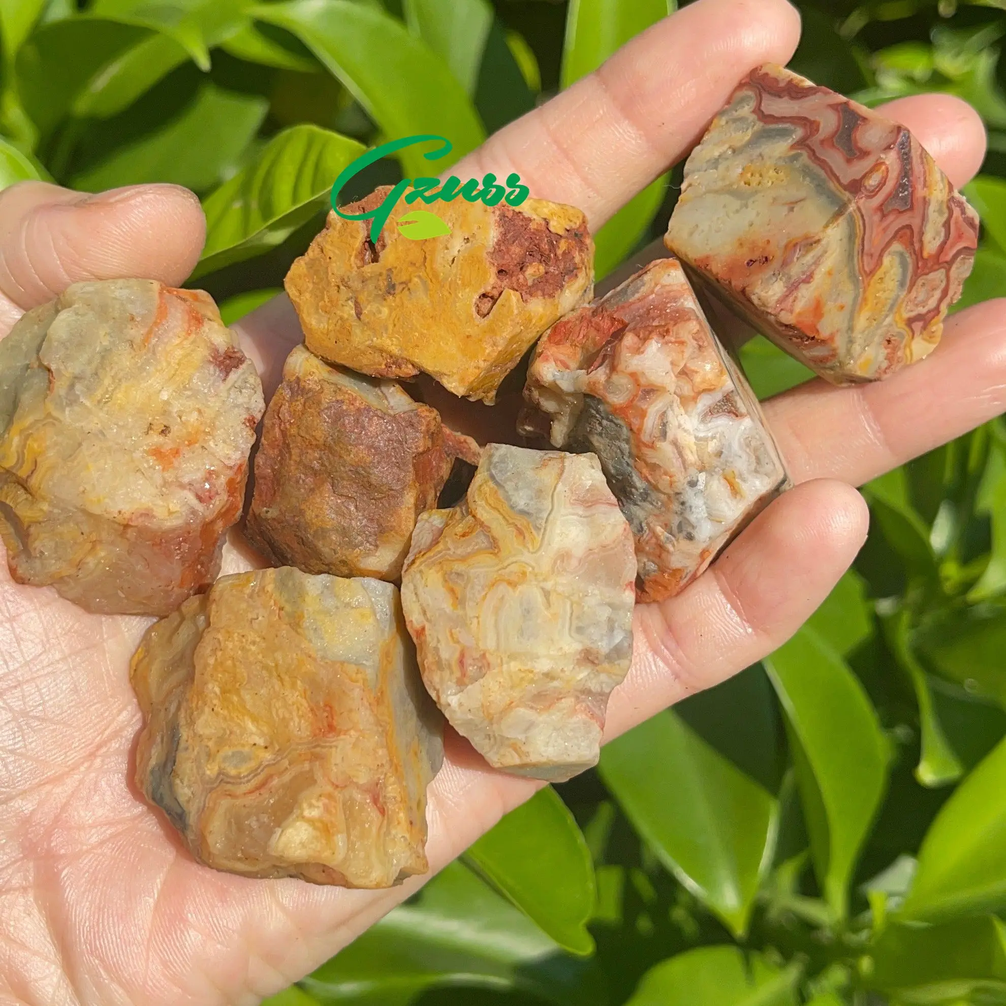 

Raw Crazy Lace Agate Crystal Rough Gemstone Reiki Mexican Agate Positivity HAPPY STONE