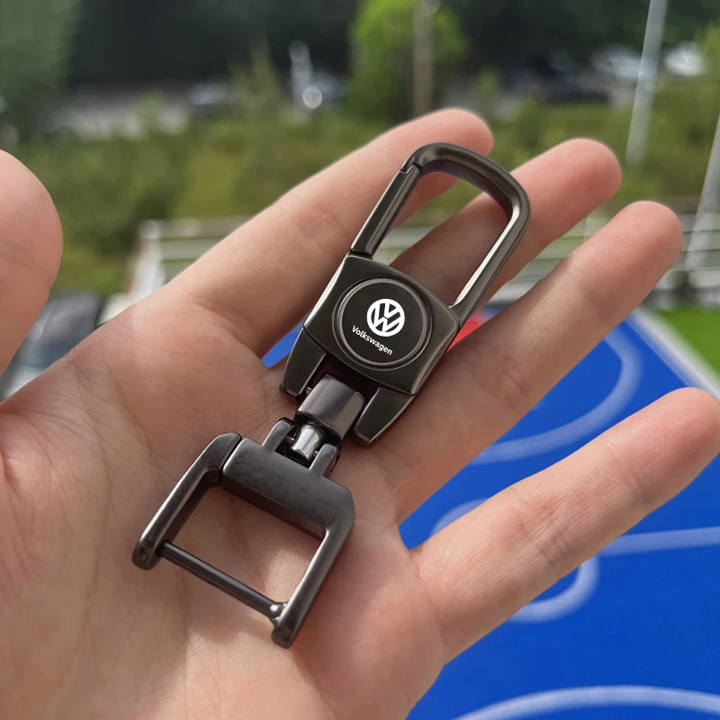 Car Key Chain Luxury Genuine Leather Keychain Pure Color Key Ring Accessories for VW Volkswagen Golf Polo Passat Touran Jetta