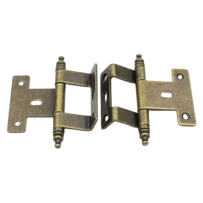 

Retro 4PCS European Antique Furniture Hinges Cupboard Wardrobe Kitchen Cabinet Hinges Wooden Cases Jewelry Gift Box Bronze Hinge