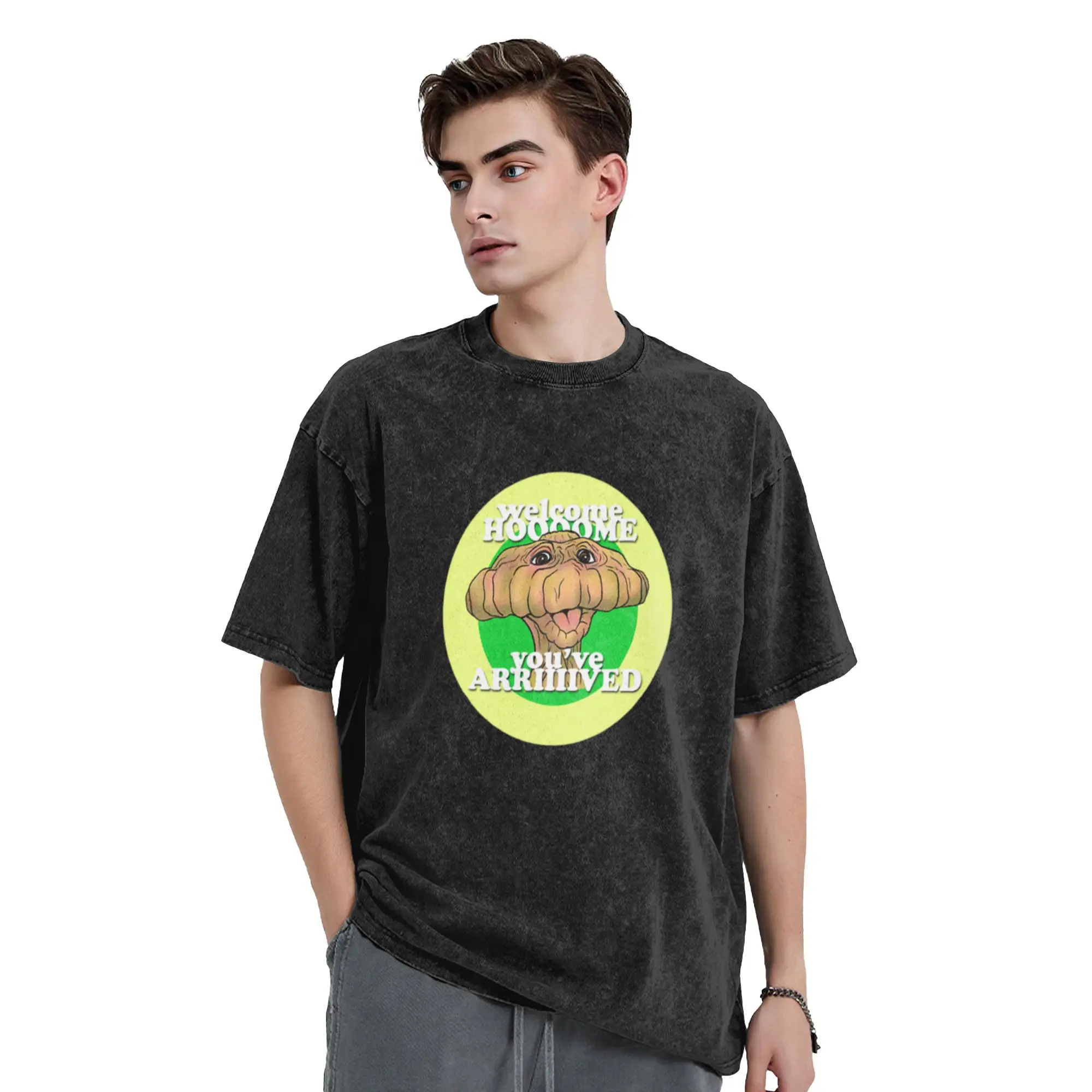 Welcome Home  You ve Arrived! (Circle)  Unique Chic A Vintage Oversized Cotton Unisex T-Shirts