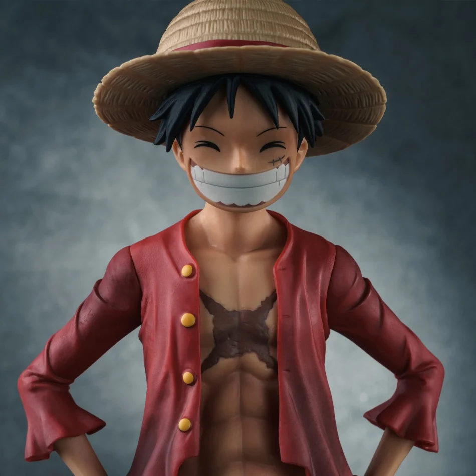 26CM One Piece Anime-Figur Selbstbewusster Lächelnder Luffy Wechselnde Actionfigur PVC-Modell Spielzeug Sammlerstück Schreibtisch-Deko Geschenk