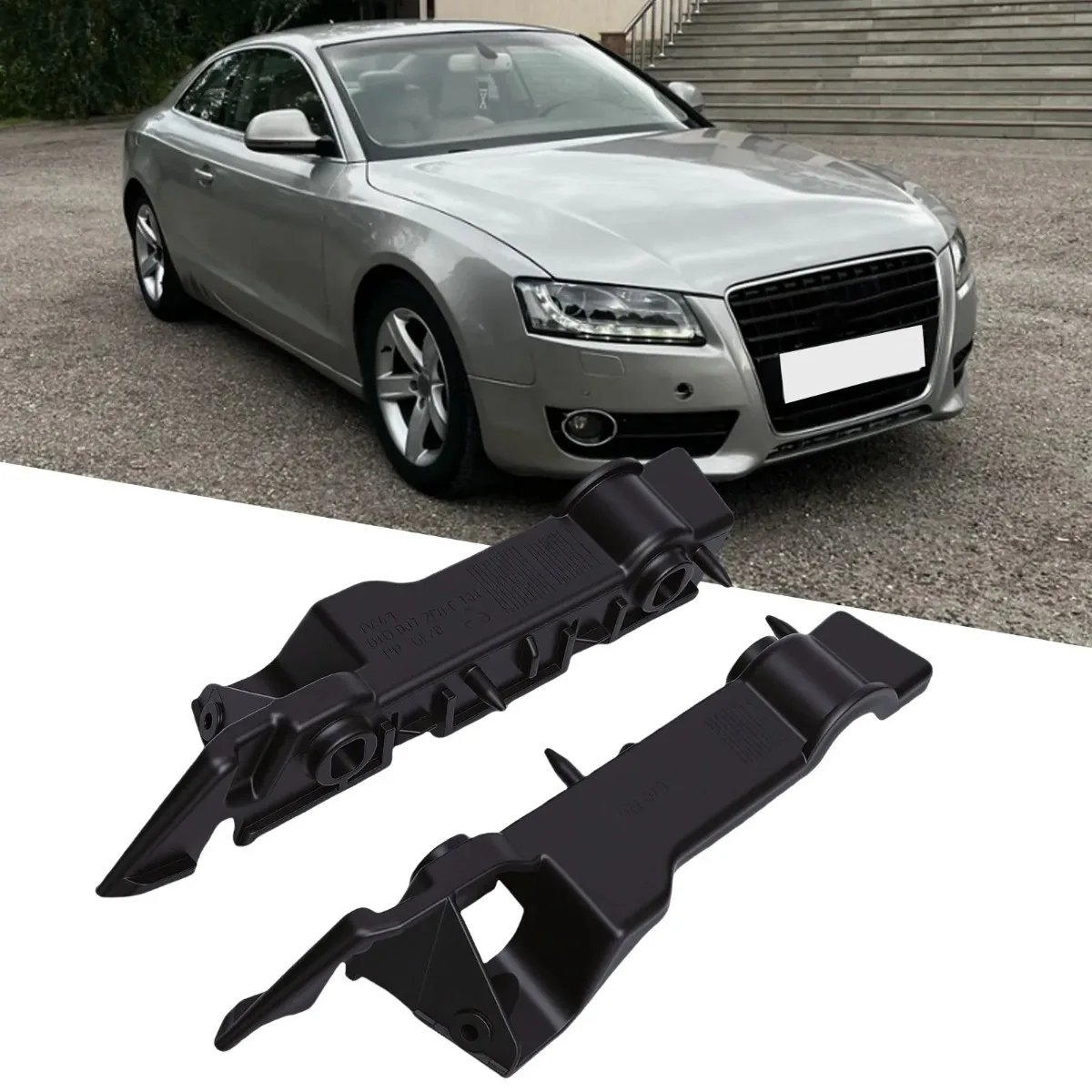 Pair Front Left Right Bumper Bracket 8T0807283C 8T0807284C Bumper Retainer Support Replacement For AUDI S5 2008-2017