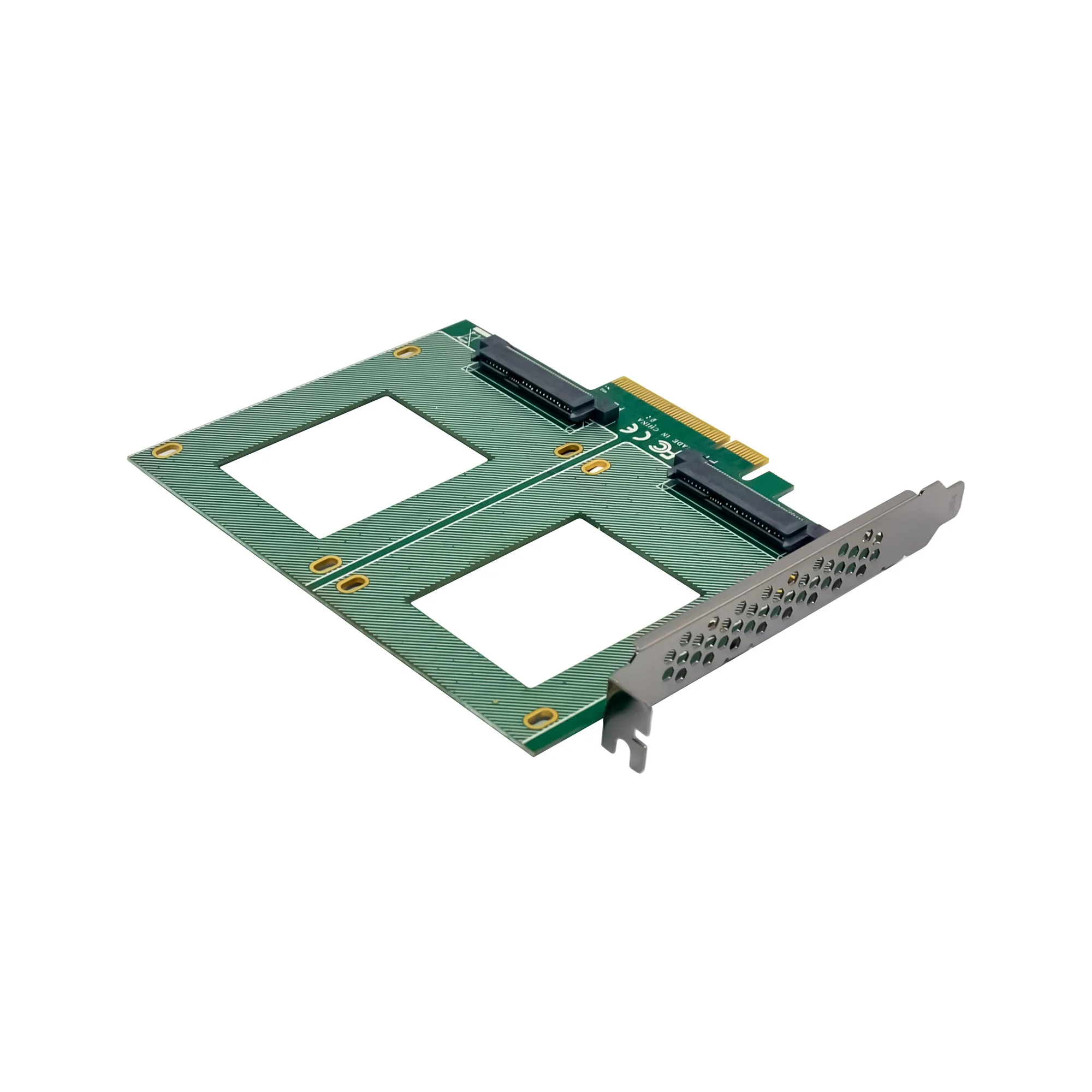 Nouveau PCIe 2 ports Nvme Ssd U2 M2 Para SFF-8639 adaptateur Pci Express U.2 NVME SSD carte PCIe