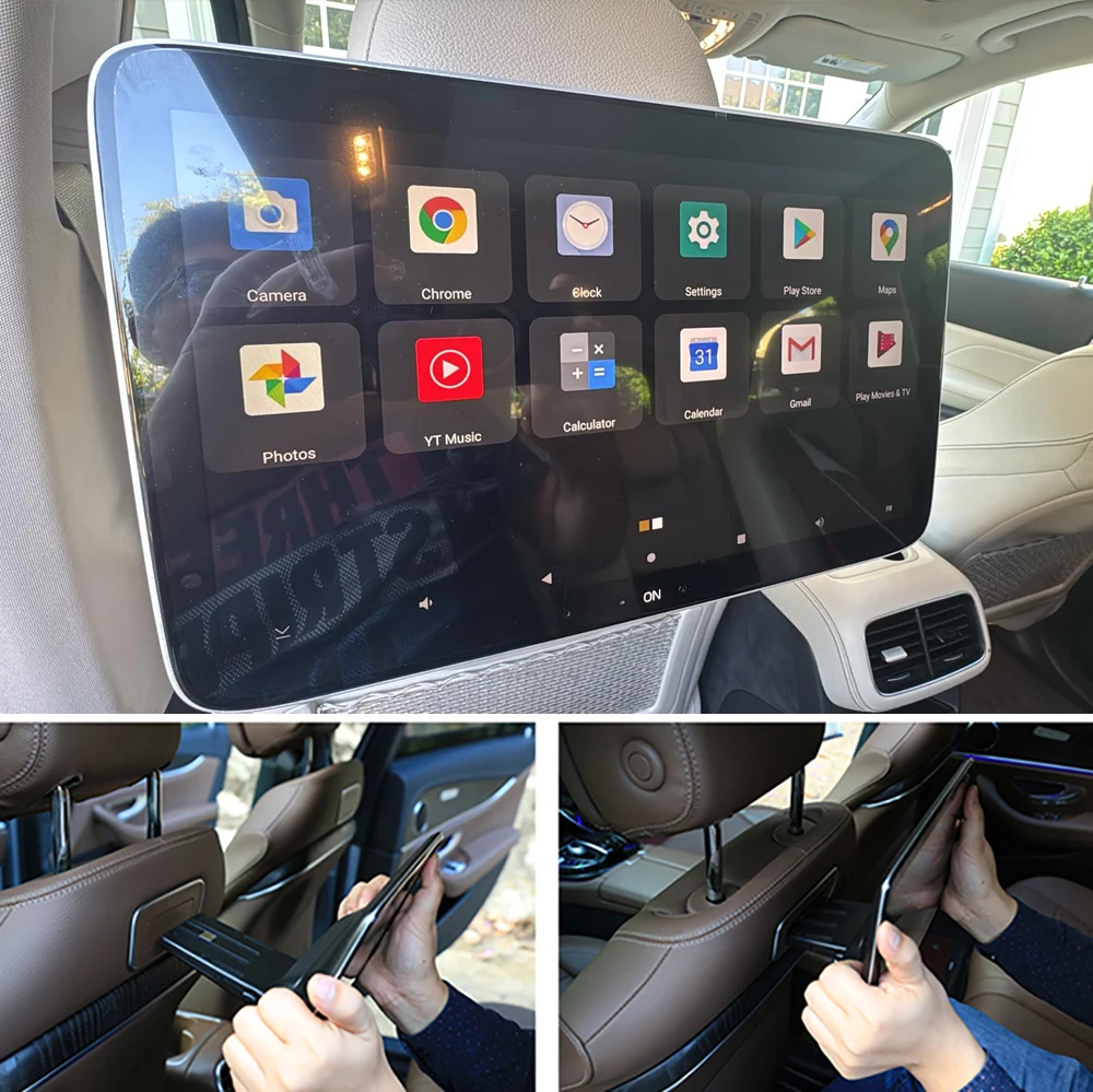 

13.3 Inch Car Monitor Back Seat TV Headrest Screen For 2020 Mercedes Benz GLE350 GLE450 GLE580 Android Rear Entertainment System