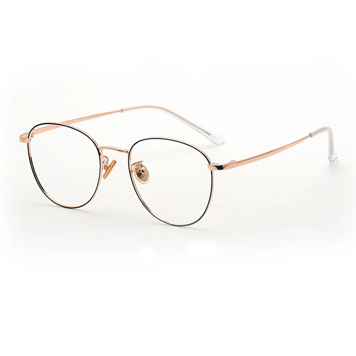 Kacamata Logam Bulat Retro FYTOO: Gaya Minimalis, Bingkai Ringan, Nyaman Dipakai untuk Tampilan Sehari-hari & Trendi 1505HMJ