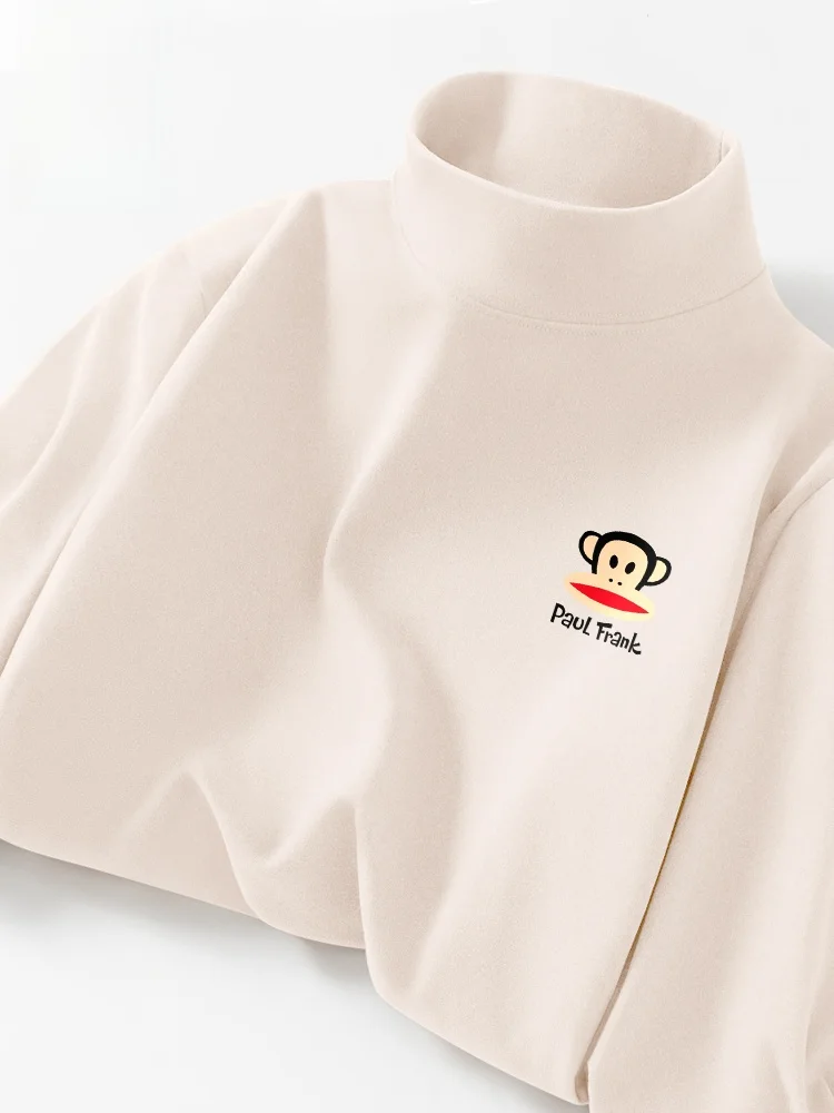 

Мужская футболка с высоким воротником и длинным рукавом из шерсти и шелка, двусторонняя, для ношения под одеждой, модный городской стиль