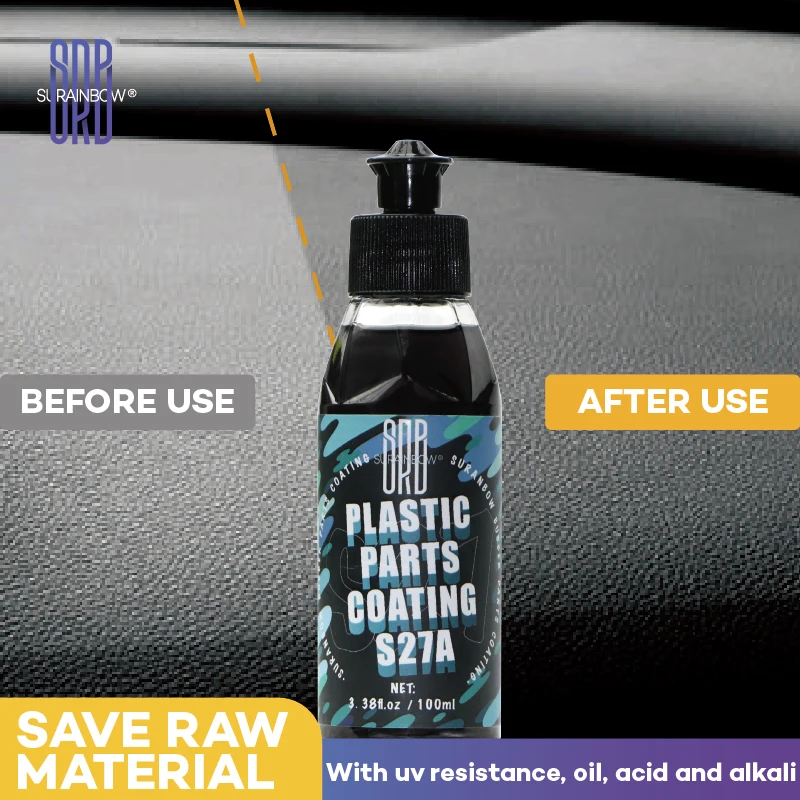 

Plastic Restorer Coating | Bring Plastic, Rubber, and Vinyl Back to Life! | User Friendly Trim Restorer | Safe Auto Supplies |
