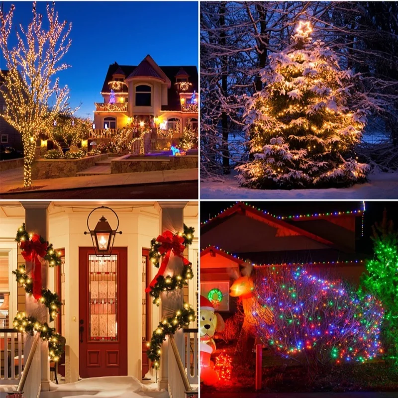 Outdoor Solar Bare Light String Fairy Light Waterproof Solar Cell Power Supply Suitable for Courtyard Party Garden Decoration