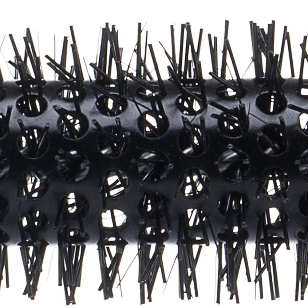 

Nylon Bristles Hair Brush 1.2cm Round Wooden Handle Spiral Comb Scalp Massage Hair Tool for Shiny Silky Hairstyle