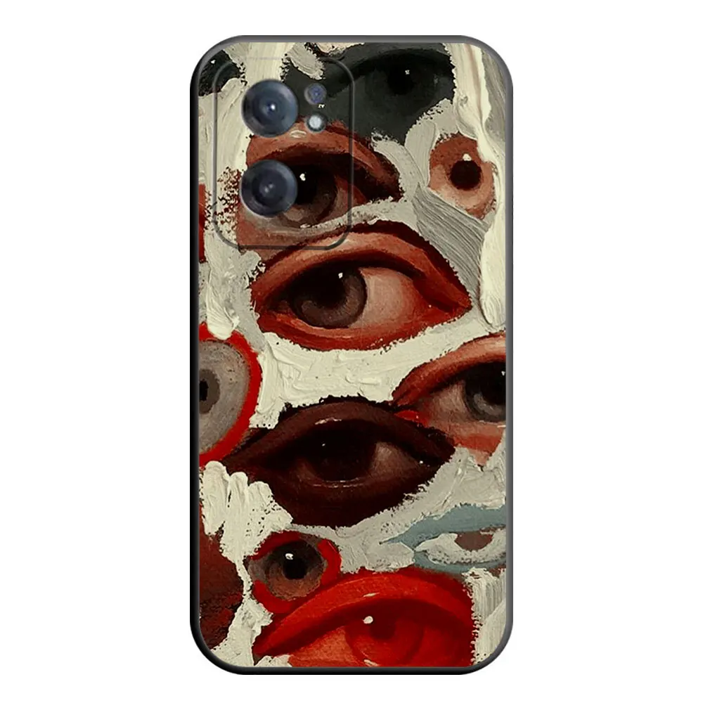 مخيف مخيف العين الحمراء الوجه جراب هاتف ل انفينيكس تكنو البوب سبارك الذكية 6 7 8 9 10 كامون 40 30 30S 15 16 17 20 20C غطاء من السيليكون #5