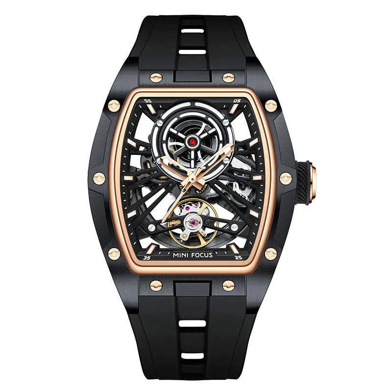 Men's Black Waterproof Automatic Mechanical Watch