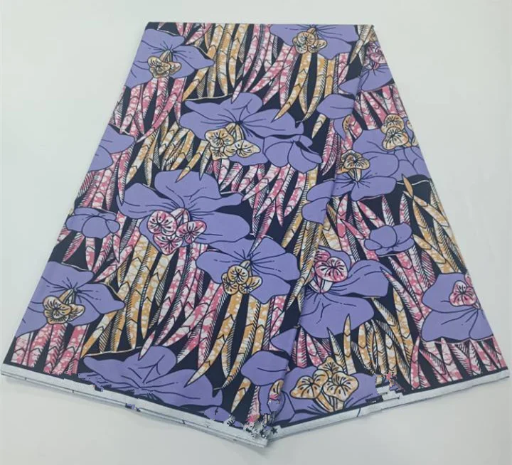 قماش شمع أفريقي حقيقي ، قطن ، هولاند حقيقي ، VL ، فستان دانتيل باتيك أصلي ، 6 ياردات ، #6