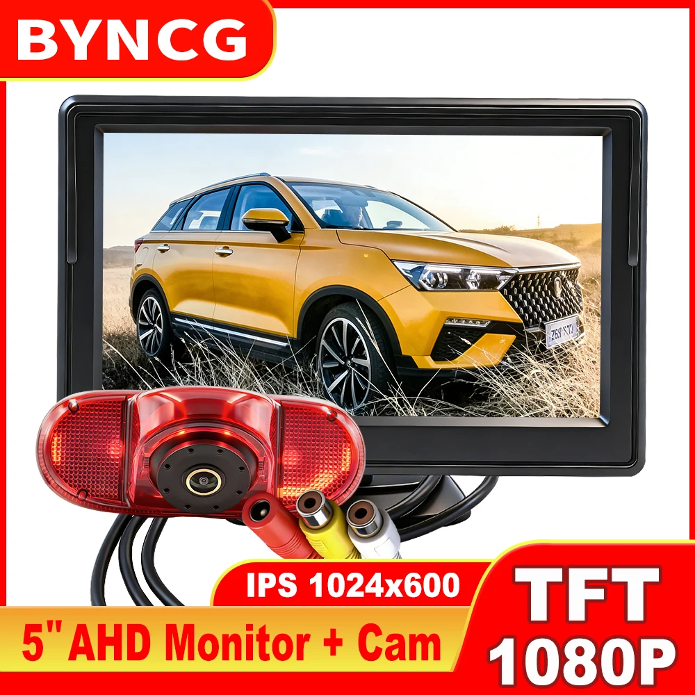 

Автомобильный монитор AHD CVBS 5 дюймов IPS LCD TFT 1080P с камерой заднего вида для Nissan Primastar X83, Renault Trafic, Opel Combo, Vauxhall