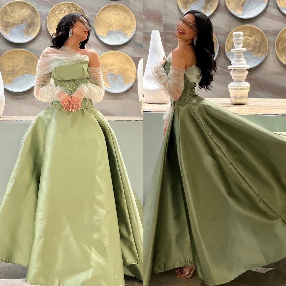 تخصيص Jiayigong جودة عالية مثير واحد الكتف ألف خط الديكور S مناسبة رسمية ثوب vestidos de fiesta vestido formatura