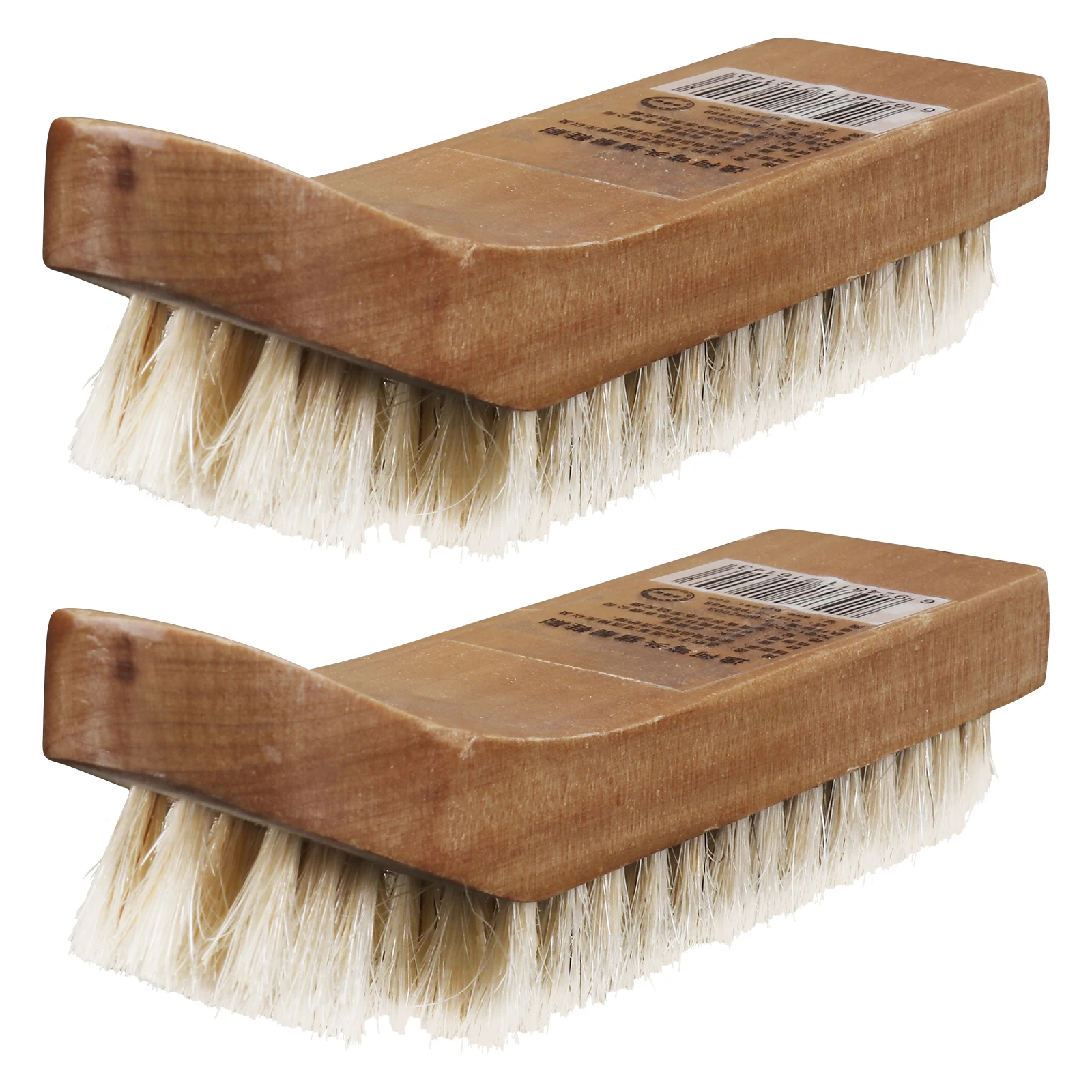 

2Pcs Shoe Care Brushes Premium Wooden H Durable Reliable Practical Polishing Tools Footwear Accessories