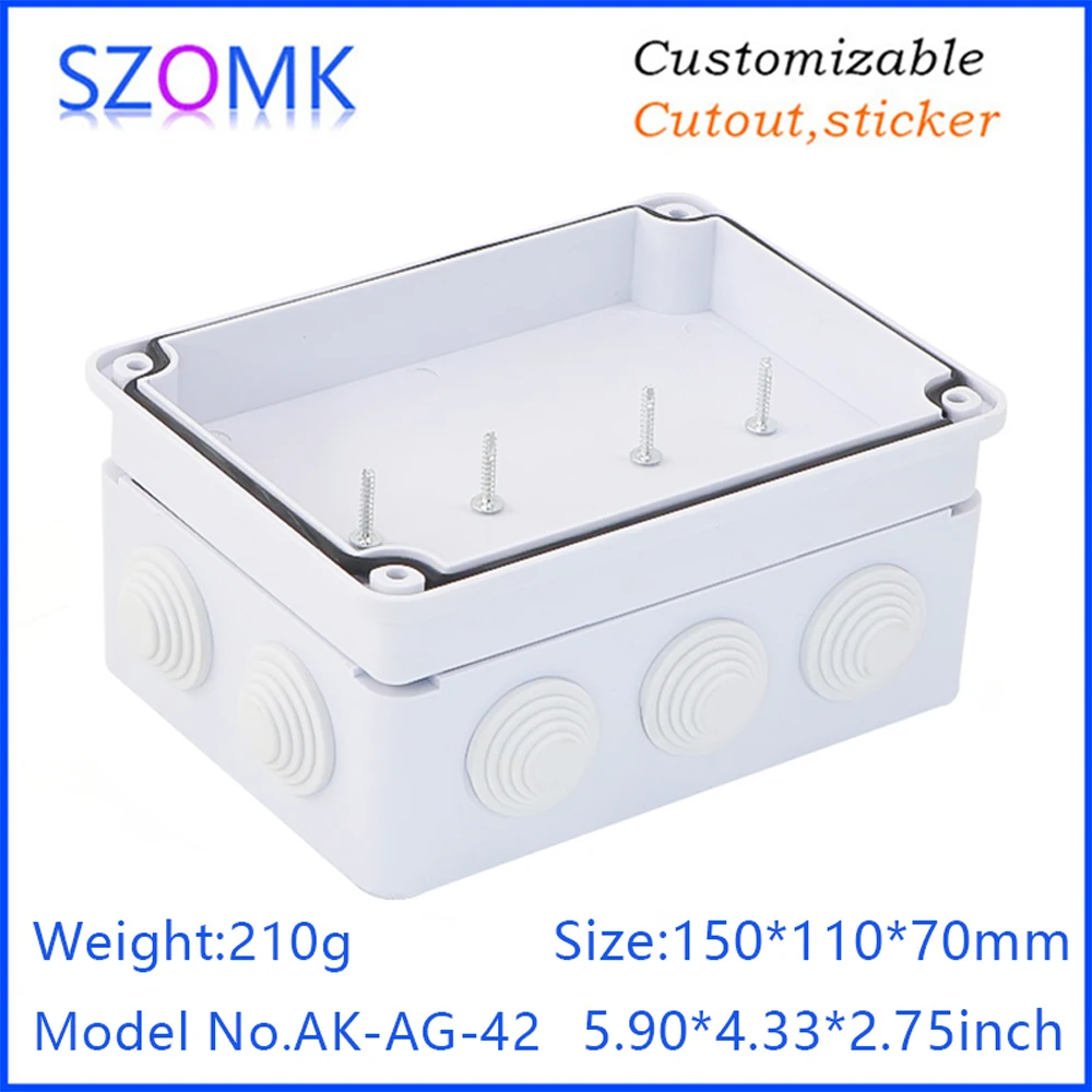 SZOMK hot-sale AK-AG-42 electronic plastic box ip65 enclosure junction box cctv