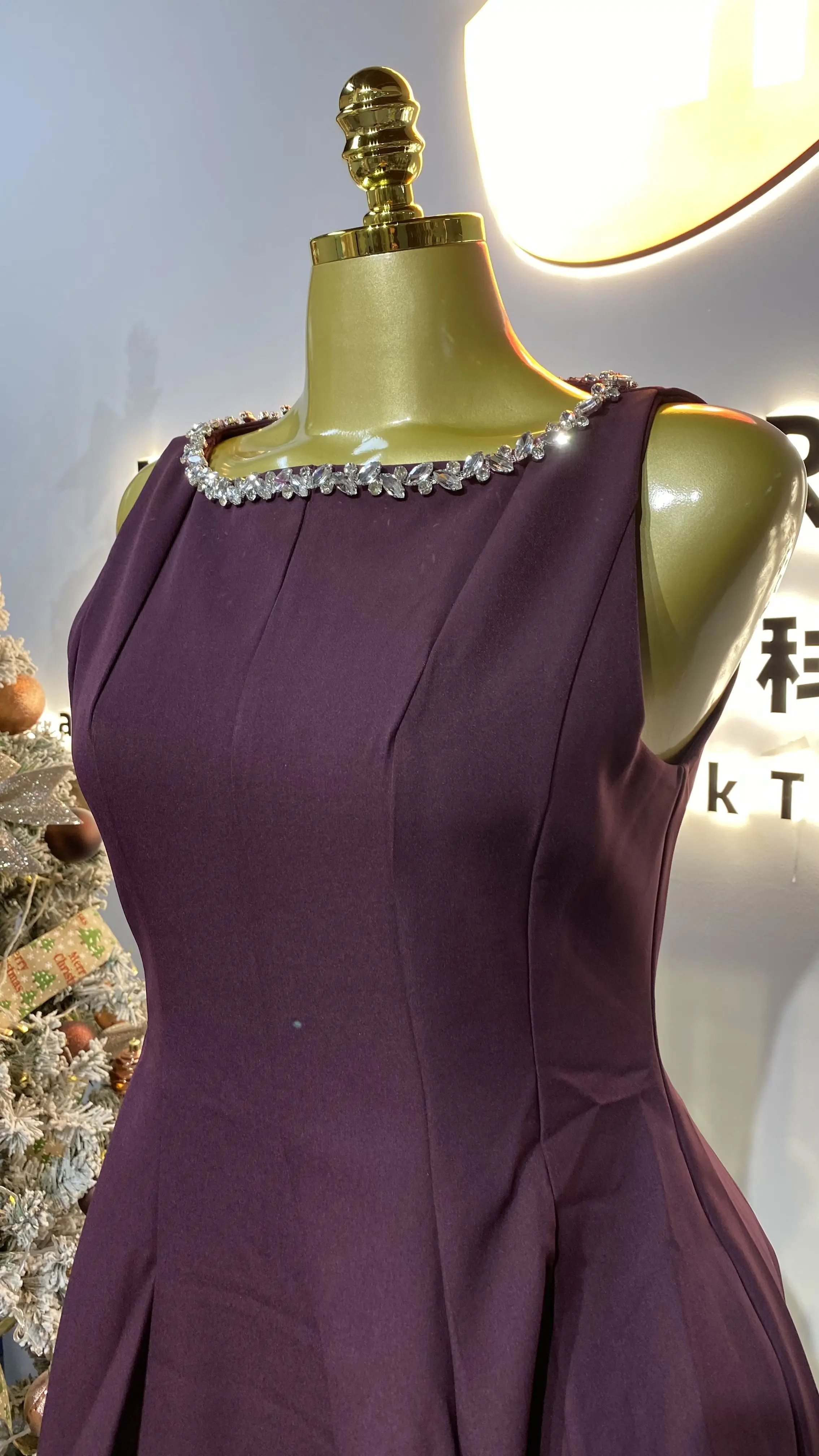 ملابس نسائية خريفية جديدة أنيقة وأنيقة، فستان طويل مثير بدون ظهر بقصة ضيقة، فستان بدون أكمام-GZXX293 #5