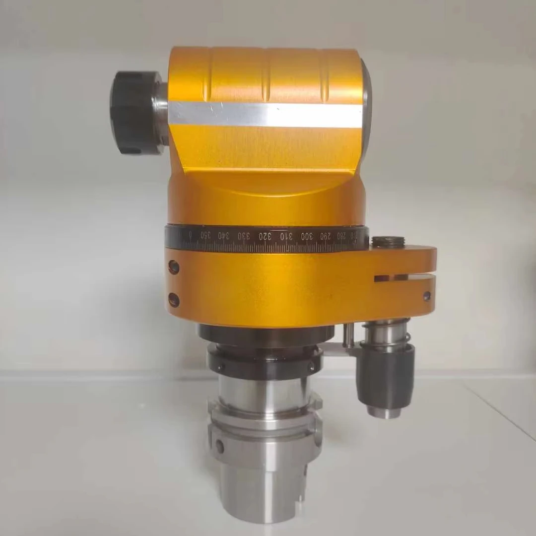 BT40-ER40 AGH90 Machine Tools CNC 90 Degree Angle Head Horizontal Milling Head HSK63 HSK80 HSK100 Drive Shank